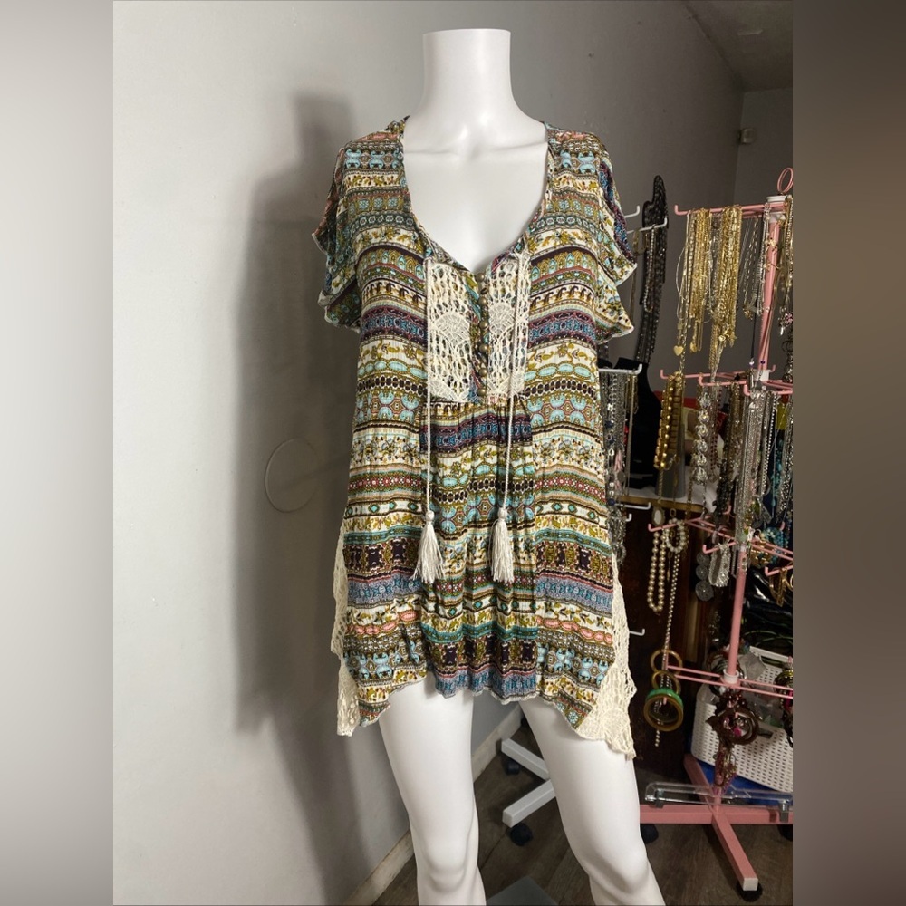 World Unity bohemian tunic size M